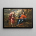 Der Christus und die Samariterin - Anonym — gerahmtes Bild an der Wand