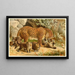 Leoparden - Anonym — gerahmtes Bild an der Wand