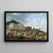 Hôtel de Salm in Bau um 1786, aktuelles 7. Arrondissement - Anonym — gerahmtes Bild an der Wand