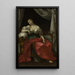Lucrèce - Anonym — gerahmtes Bild an der Wand