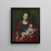 Jungfrau mit Kind - Anonym — gerahmtes Bild an der Wand