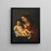 La Madone bénissant l'enfant Jésus - Anonym — gerahmtes Bild an der Wand