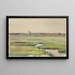 Sumpflandschaft mit Booten - Anonym — gerahmtes Bild an der Wand