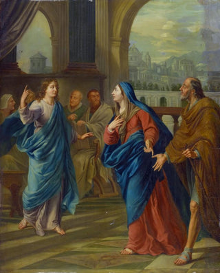 Anonymous - Mary and Joseph Find the TwelveYearOld Jesus in the Temple.webp