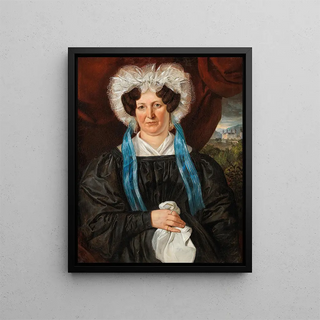 Anonymous - Portrait Of A Lady With Lace Bonnet In The Background Artstetten Castle.webp