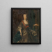 Portrait der Erzherzogin - Anonym — gerahmtes Bild an der Wand