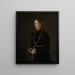 Portrait von Barbara Kressin - Anonym — gerahmtes Bild an der Wand