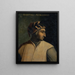 Portrait von Dante Alighieri - Anonym — gerahmtes Bild an der Wand