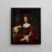 Portrait von Doña Isabel de Requesens, Vizekönigin von Neapel - Anonym — gerahmtes Bild an der Wand