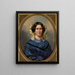 Portrait von Florentin Volckhart geborene Schoppe - Anonym — gerahmtes Bild an der Wand