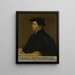 Portrait von Huldrich Zwingli - Anonym — gerahmtes Bild an der Wand