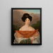 Portrait de Joanna Grudzińska - Anonyme — gerahmtes Bild an der Wand