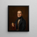 Portrait von Johann Jakob Bachofen 1815-1887 - Anonym — gerahmtes Bild an der Wand