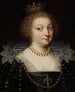 Portrait der Königin Anne von Österreich 1601-1666 - Anonym — Ansicht des Kunstwerks