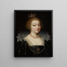 Portrait der Königin Anne von Österreich 1601-1666 - Anonym — gerahmtes Bild an der Wand