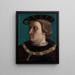 Portrait eines Mannes mit dem Orden der Annunziata von Savoyen - Anonym — gerahmtes Bild an der Wand