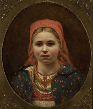 Anonymous - Portrait of a girl in a folk attire.webp