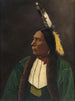 Portrait eines amerikanischen Indianers - Anonym — Ansicht des Kunstwerks