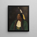 Portrait eines amerikanischen Indianers - Anonym — gerahmtes Bild an der Wand