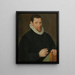 Portrait de Christoffel Plantin - Anonyme — gerahmtes Bild an der Wand