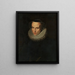Portrait de Martina Plantin - Anonyme — gerahmtes Bild an der Wand