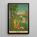 Rama Lakshmana und Hanuman - Anonym — gerahmtes Bild an der Wand