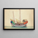 Jonque en mer - Anonyme — gerahmtes Bild an der Wand