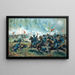 La charge de Sheridan à Winchester - Anonyme — gerahmtes Bild an der Wand