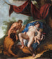 Venus endormie mit Cupido beobachtet von Satyren - Anonym — Ansicht des Kunstwerks