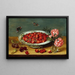 Stillleben mit Erdbeeren - Anonym — gerahmtes Bild an der Wand