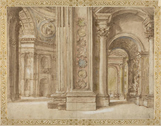 L'intérieur de Saint-Pierre à Rome - Anonyme — Ansicht des Kunstwerks