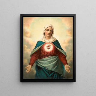 Anonymous - The Virgin Mary with heart emblem on chest.webp