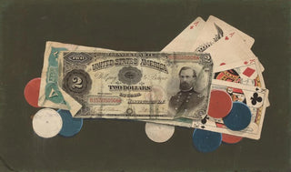 Anonymous - Trompe lOeil A Full House with Chips 2 and 5 Bills.webp