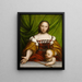 Venus mit Cupid - Anonym — gerahmtes Bild an der Wand
