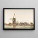 Landschaft mit Windmühle - Anthonie Erkelens — gerahmtes Bild an der Wand