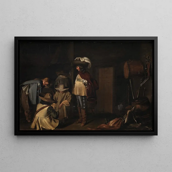 Eine Wache - Anthonie Palamedesz — gerahmtes Bild an der Wand