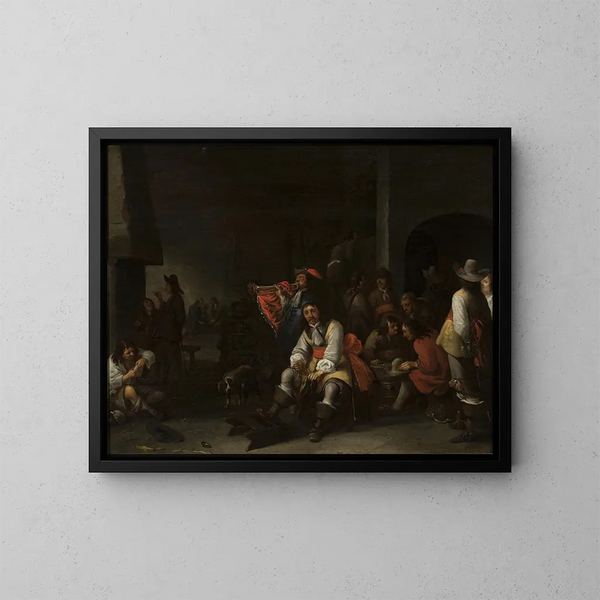 Wachposten - Anthonie Palamedesz — gerahmtes Bild an der Wand