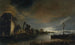 Flusslandschaft Gemälde im Mondschein - Anthonie van Borssum — Ansicht des Kunstwerks