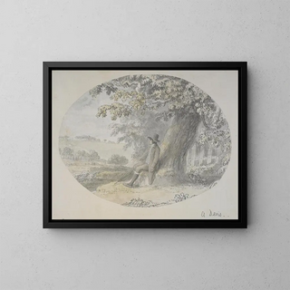 Anthony Devis - Landscape with seated man.webp