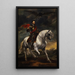 V Portraitreiterbild des Kaisers Karl V - Antoine van Dyck — gerahmtes Bild an der Wand