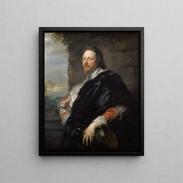 Nicolas Lanier - Antoine van Dyck — gerahmtes Bild an der Wand