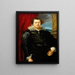 Portrait de Jaspar de Charles van Nieuwenhoven - Antoine van Dyck — gerahmtes Bild an der Wand