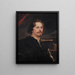 Portrait de Pieter Soutman - Antoine van Dyck — gerahmtes Bild an der Wand