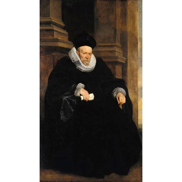 Portrait eines genuesischen Edelmanns - Antoine van Dyck — gerahmtes Bild an der Wand