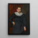 Portrait eines Mannes - Antoine van Dyck — gerahmtes Bild an der Wand