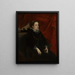 Portrait einer Frau namens die Marquise Durazzo - Antoine van Dyck — gerahmtes Bild an der Wand