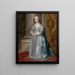 Prinzessin Mary, Tochter von Karl I. - Antoine van Dyck — gerahmtes Bild an der Wand