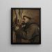 Saint François d'Assise au pied de la Croix - Antoine van Dyck — gerahmtes Bild an der Wand