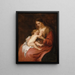 Jungfrau mit Kind - Antoine van Dyck — gerahmtes Bild an der Wand