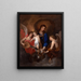 Jungfrau mit Kind und musizierende Engel - Antoine van Dyck — gerahmtes Bild an der Wand